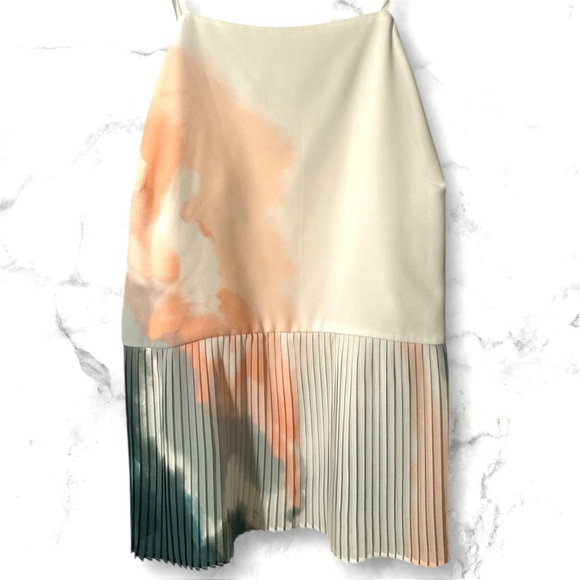 Nine West Beautiful Pleated Waist Spaghetti Strap Top - Picture 3 of 8